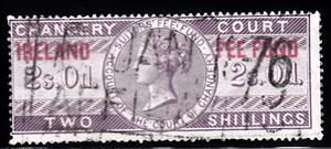 Stamp, British Chancery Fee Fund - overprinted, Ireland,  , Queens