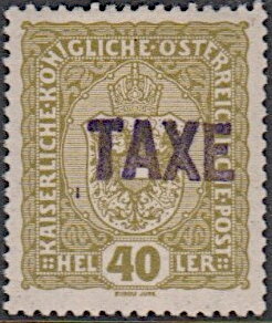 Stamp, Coat of Arms handst. TAXE, Italy - Occupation of Trentino and Venezia-Giulia,  , Coats of Arms, Heraldic Animals