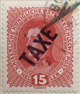 Stamp, Emperor Karl I, oblique handst. TAXE, Italy - Occupation of Trentino and Venezia-Giulia,  , Emperors, Heads of State, Royalty