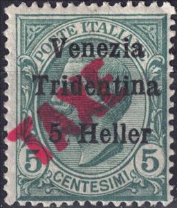 Stamp, King Victor Emmanuel III handst. TAXE, Italy - Occupation of Trentino and Venezia-Giulia,  , Famous People, Heads of State, Kings, Royalty
