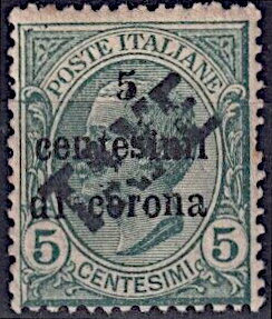 Stamp, King Victor Emmanuel III handstp. TAXE, Italy - Occupation of Trentino and Venezia-Giulia,  , Famous People, Heads of State, Kings, Men, Royalty