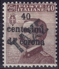 Stamp, King Victor Emmanuel III handstp. TAXE, Italy - Occupation of Trentino and Venezia-Giulia,  , Famous People, Heads of State, Kings, Men, Royalty
