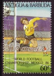 Stamp, Heading the Ball, Antigua and Barbuda,  , Football (Soccer)