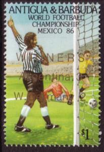 Stamp, Referee, Antigua and Barbuda,  , Football (Soccer)