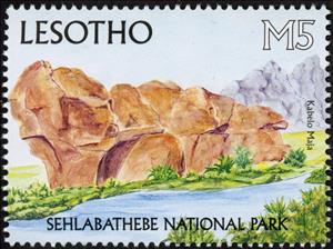 Stamp, Sehlabathebe National Park, Lesotho,  , Landscapes, National Parks, Tourism