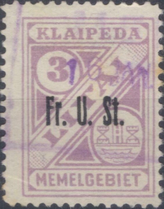 Railway "Fr. U. St." overprint