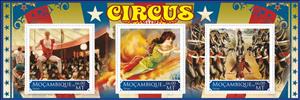 Mini Sheet, Circus, Mozambique,  , Circus