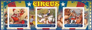 Mini Sheet, Circus, Mozambique,  , Circus