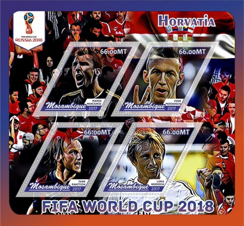 FIFA World Cup Football Soccer in 2018 Croatia Players