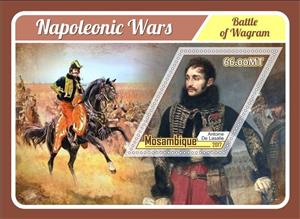 Souvenir Sheet, Napoleonic Wars Leaders, Mozambique,  , Battle, Famous People, Heads of State, Heads of State (Military), Military Forces, Military Officers