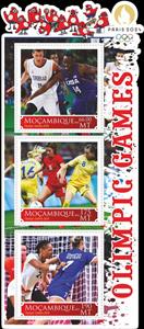 Mini Sheet, Olympic Games in Paris in 2024, Mozambique,  , Olympic Games, Sports