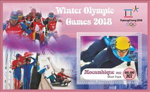 Souvenir Sheet, Olympic Games in PyeongChang in 2018, Mozambique,  , Olympic Games, Sports