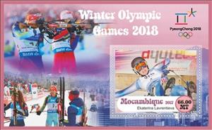 Souvenir Sheet, Olympic Games in PyeongChang in 2018, Mozambique,  , Olympic Games, Sports