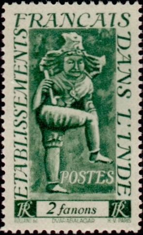 Stamp, Dvarabalagar, French Colonies,  