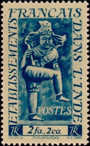 Stamp, Dvarabalagar, French Colonies,  