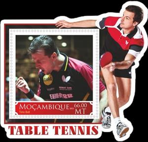 Souvenir Sheet, Table Tennis Players, Mozambique,  , Sports, Table Tennis