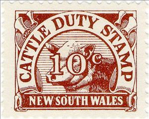 Stamp, Cows head with value, New South Wales,  , Bulls and Cows, Numbers