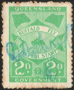 Stamp, Buffalo Fly Control Stamp, Queensland,  , Insects