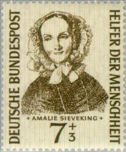 Stamp, Amalie Sieveking (1794-1859), Germany, Federal Republic,  , Famous People