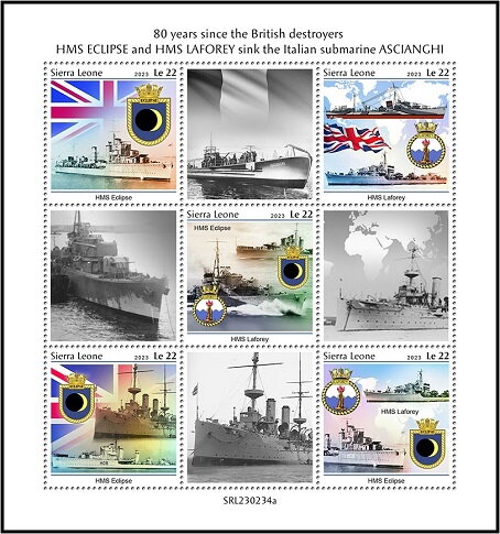 80th Anniversary of the British Destroyers Eclipse/Laforey