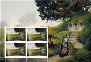 Full Pane, Gandalf, Switzerland,  , Art, Literary People (Poets and Writers), Literature
