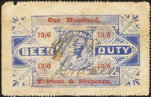 Stamp, One Hogshead, Tasmania,  , Numbers