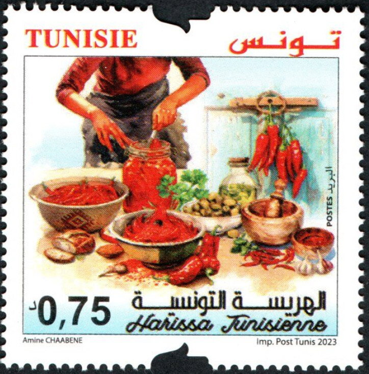 Preparing Harissa