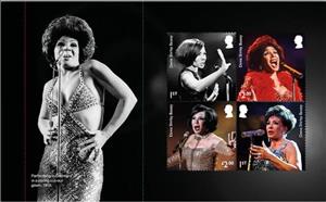 Booklet Pane, Dame Shirley Bassey Prestige Booklet Pane 1, United Kingdom of Great Britain & Northern Ireland,  , Famous People, Singers, Women