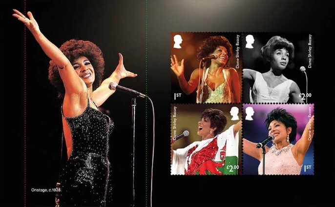 Dame Shirley Bassey Prestige Booklet Pane 2