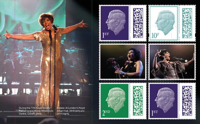 Dame Shirley Bassey Prestige Booklet Pane 2