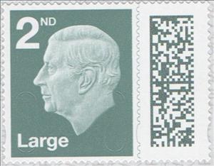 Stamp, King Charles III - Security code M23L MBIL, United Kingdom of Great Britain & Northern Ireland,  , Famous People, Heads of State, Kings, Royalty