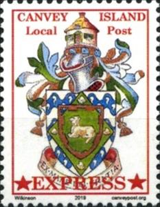 Stamp, Express Post, Coat of Arms, United Kingdom of Great Britain & Northern Ireland,  , Coats of Arms