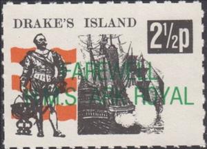Stamp, Farewell to HMS Ark Royal overprint, United Kingdom of Great Britain & Northern Ireland,  , Famous People