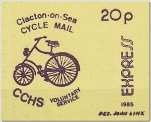 Stamp, Cycle Mail Voluntary Service Express, United Kingdom of Great Britain & Northern Ireland,  , Bicycles