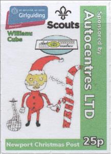 Stamp, Sponsored by Autocentres Ltd, United Kingdom of Great Britain & Northern Ireland,  , Christmas, Scouting
