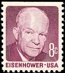 Stamp, Dwight David Eisenhower, United States of America,  , Famous People, Generals, Military Officers