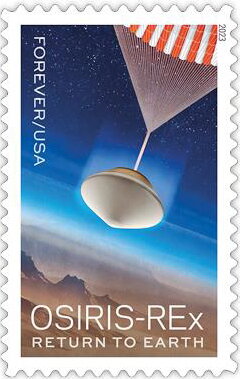 Stamp, Osiris-REx Mission Return To Earth, United States of America,  , Outer Space, Space Traveling, Spacecrafts