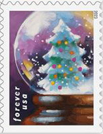 Snow Globe with Christmas Tree