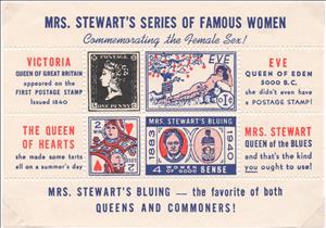 Souvenir Sheet, Famous Women, United States of America,  , Advertisements