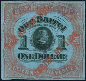 Stamp, Beer - Andrew Johnson (1808-1875), United States of America,  , Beer, Famous People, Heads of State, Men