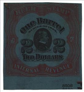 Stamp, Beer - Andrew Johnson (1808-1875), United States of America,  , Beer, Famous People, Heads of State, Men