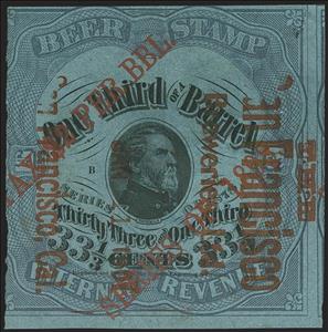 Stamp, Beer - George Henry Thomas (1816-1870), United States of America,  , Beer, Famous People, Generals, Men, Military Officers