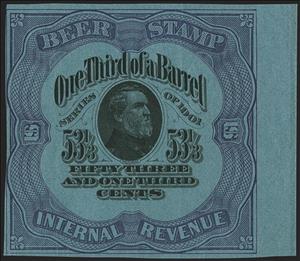 Stamp, Beer - George Henry Thomas (1816-1870), United States of America,  , Beer, Famous People, Generals, Men, Military Officers