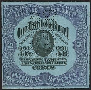 Stamp, Beer - George Henry Thomas (1816-1870), United States of America,  , Beer, Famous People, Generals, Men, Military Officers