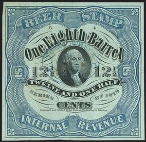 Stamp, Beer - George Washington (1732-1799), United States of America,  , Beer, Famous People, Heads of State, Men, Politicians, Государственный деятель