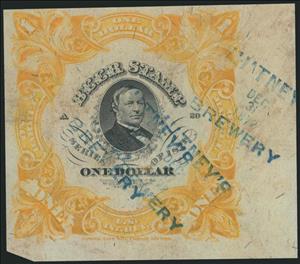 Stamp, Beer - Hugh McCulloch (1808-1895), United States of America,  , Beer, Famous People, Men, Politicians