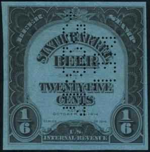Stamp, Beer - Numeral, United States of America,  , Beer, Numbers