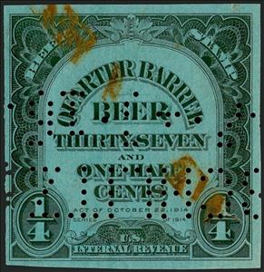 Stamp, Beer - Numeral, United States of America,  , Beer, Numbers