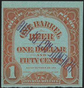Stamp, Beer - Numeral, United States of America,  , Beer, Numbers