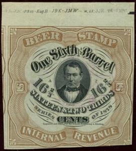 Stamp, Beer - Thomas Corwin (1794-1865), United States of America,  , Beer, Diplomats, Famous People, Lawyers - Advocates, Men, Politicians